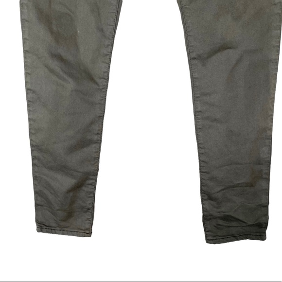 Topshop Moto Leigh Olive Green Skinny Pants - Picture 9 of 9